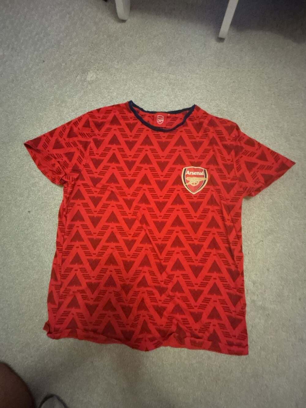 Arsenal FC Graphic Print T-Shirt Red Size M